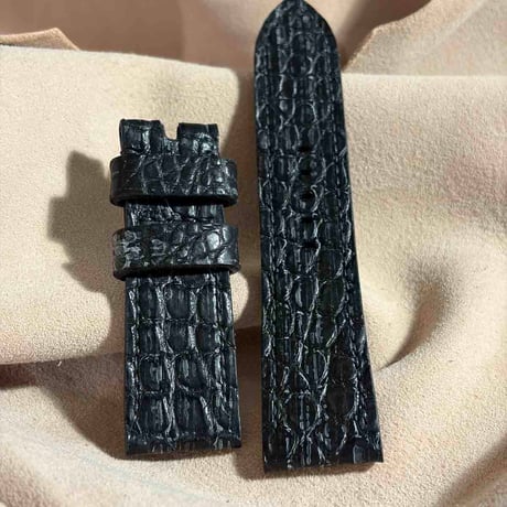 exh-64 ブライドル クロコダイル 腕時計ベルト  (ラグ幅24mm - バックル幅22mm)