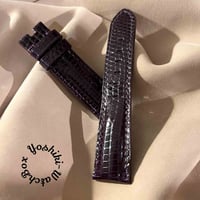 liz-314 リザード レザー 腕時計 ベルト ブラック (ラグ幅19 mm