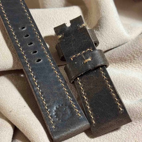 hor-191 ホーウィン ダービー ダークブラウン  腕時計ベルト (ラグ22mm - バックル幅20mm)