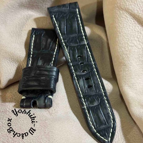cro-1745 クロコダイル 腕時計ベルト ヌバック ブラック ラグ幅20mm cro-1945 クロコダイル 腕時計 ベルト ブラック (ラグ幅21 mm