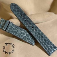 sna-153 シースネイク（ウミヘビ）腕時計ベルト グレー (ラグ幅20mm - バックル幅18 mm)