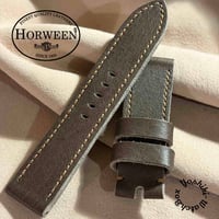 hor-238 HORWEEN バイソングレー 腕時計ベルト (ラグ24mm - バックル幅22mm)