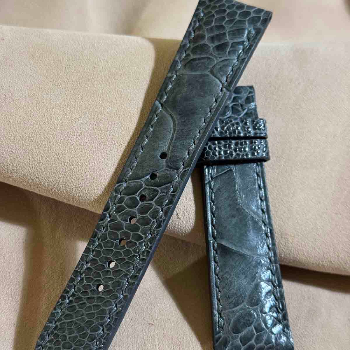 オーストリッチ グレー 24mm-22mm OST-18 ost-359 オーストリッチ