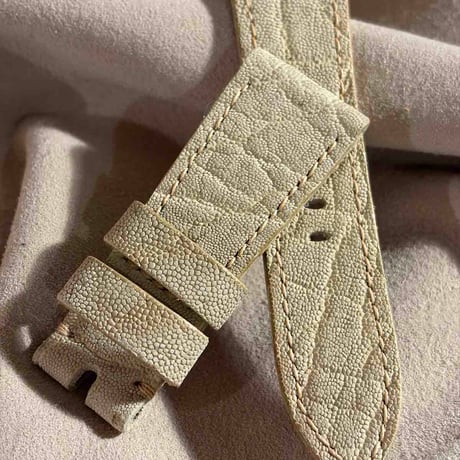 exh-70 タンニン鞣しエレファントレザー 腕時計ベルト  (ラグ幅26mm - バックル幅22mm)