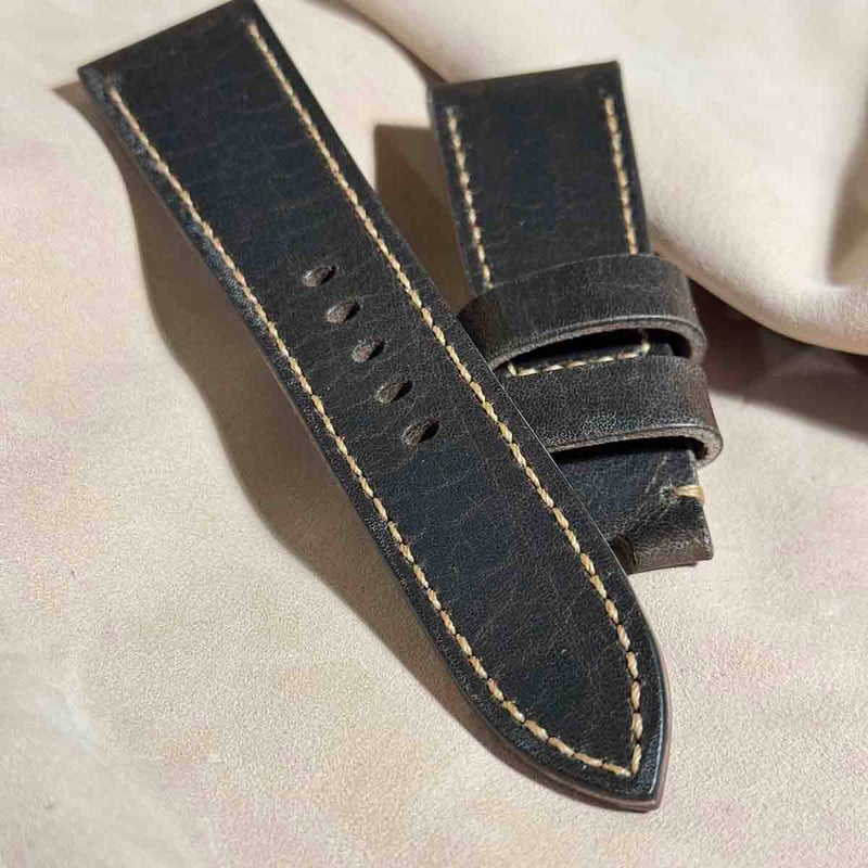 hor-228 HORWEEN ダービー ナチュラル 腕時計ベルト (ラグ19mm