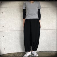 庵里nona★【逆さパンツde】サルエルパンツ　ハンドメイド　チェック パンツ 庵里nona☆【逆さパンツde】サルエルパンツ ハンドメイド