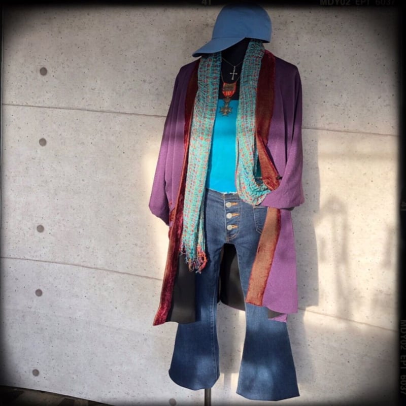 NONA★【半纏気分】古布リメイク　ハンドメイド　はんてん　ジャケット 半纏気分】 | 庵里nona