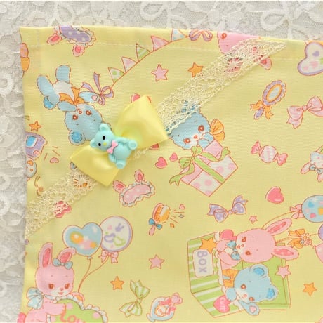 【販売商品】プリンセスランチョンマット　うさちゃんくまちゃん