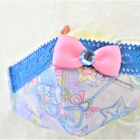 【販売商品】さらさらさわやかのプリンセスマスク　マジカルシリーズ　マジカルブルー　幼児用Sサイズ