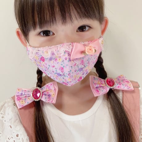 【販売商品】さらさらさわやかプリンセスマスク　虹色ユニコーン　  幼児用Sサイズ