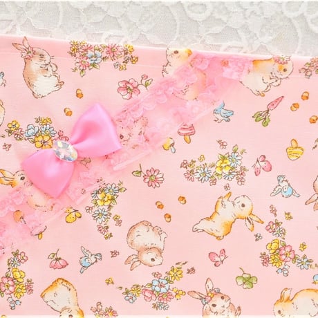 【販売商品】プリンセスランチョンマット　おはなとうさぎ