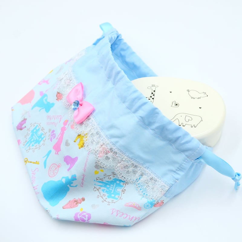 お弁当袋とコップ袋 私は毎日おひめさまアクア | キッズドレス お弁当袋とコップ袋 私は毎日おひめさまアクア | キッズドレス
