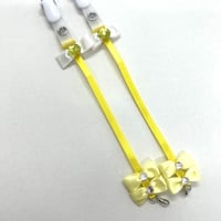 【販売商品】プリンセスストラップ　クリームリボン