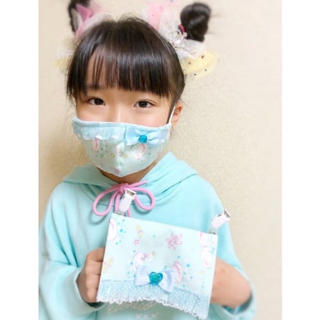 【販売商品】さらさらさわやかプリンセスマスク　桃色あひる　子供用Sサイズ