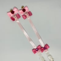 【販売商品】プリンセスストラップ　ピンクのくまちゃんストラップ
