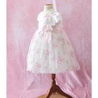 【レンタルドレス】　　　シアーなフラワー　　　　<ドレス丈 64cm>