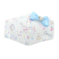 【販売商品】さらさらさわやかプリンセスマスク　夢色ストライプブルー　幼児用Ｓサイズ