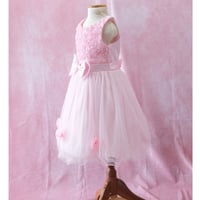 【レンタルドレス】　　　お花とリボンの王道ピンク<ドレス丈 66cm>
