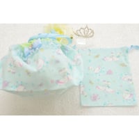 お弁当袋＆コップ袋セット　水色あひる