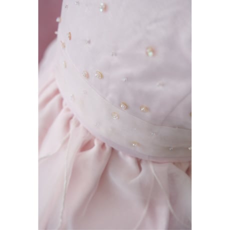 【レンタルドレス】　　　ペールピンクのフェアリー<ドレス丈 52cm>