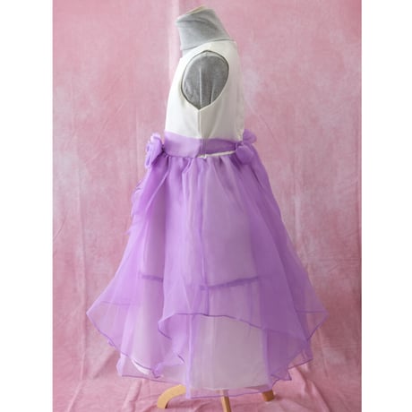 【レンタルドレス】　　　パープルロマンティック　<ドレス丈 88cm>