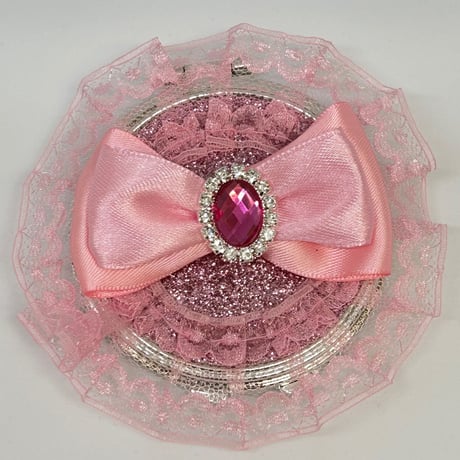 【販売商品】おひめさま変身セット　プリンセスコンパクトミラー　ピンクダイヤモンド