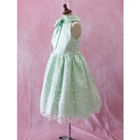 【レンタルドレス】　　　気品溢れるミントグリーン<ドレス丈 76cm>