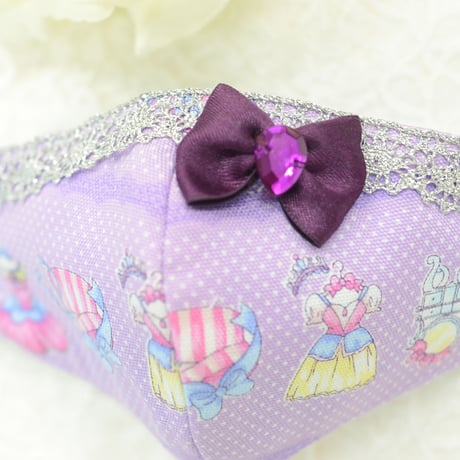 【販売商品】さらさらさわやかプリンセスマスク　バレリーナパープル　子供用Ⅿサイズ