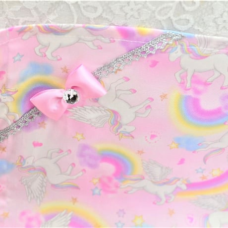 【販売商品】プリンセスランチョンマット　虹色ユニコーン