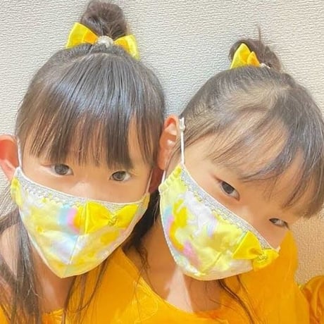 【販売商品】ふわふわパイルのプリンセスマスク　パープルユニコーン　子供用Ⅿサイス