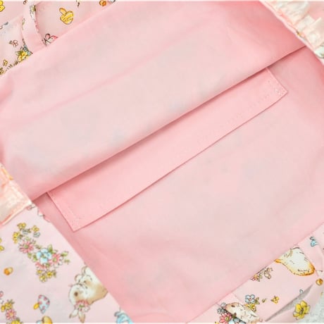 レッスンバッグ  お花とうさぎ