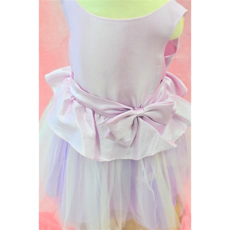 【レンタルドレス】　　　ペールライラック　　　　<ドレス丈 68cm>