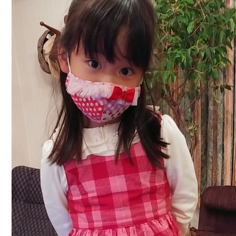 【販売商品】ふわふわパイルのプリンセスマスク　パープルユニコーン　子供用Ⅿサイス