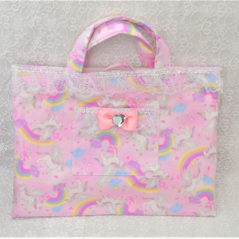 レッスンバッグ 虹色ユニコーン | キッズドレス専門レンタルショップ