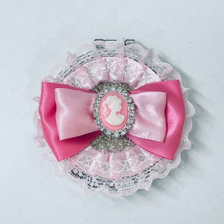 【販売商品】おひめさま変身セット　プリンセスコンパクトミラー　麗しの貴婦人クラシックピンク
