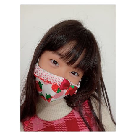 【販売商品】さらさらさわやかプリンセスマスク　バレリーナパープル濃い紫リボン　幼児用Ｓサイズ