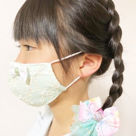 【販売商品】さらさらさわやかプリンセスマスク　パープルキャット　幼児用Sサイズ