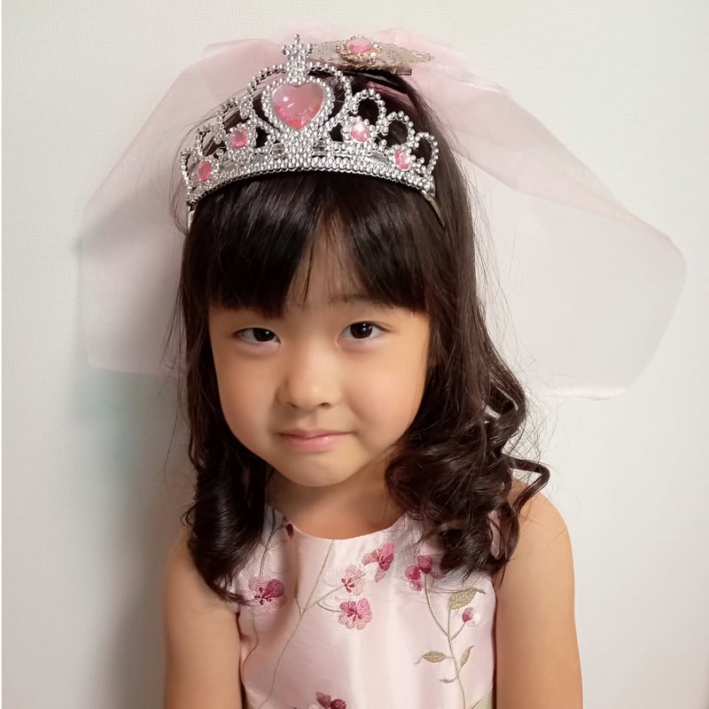 販売商品】おひめさま変身セット プリンセスベール ピンク ティアラ