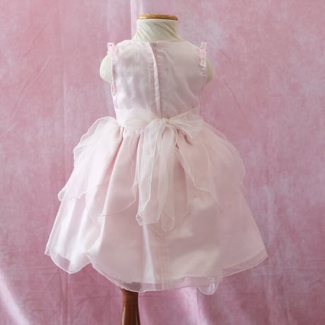 【レンタルドレス】　　　ペールピンクのフェアリー<ドレス丈 52cm>