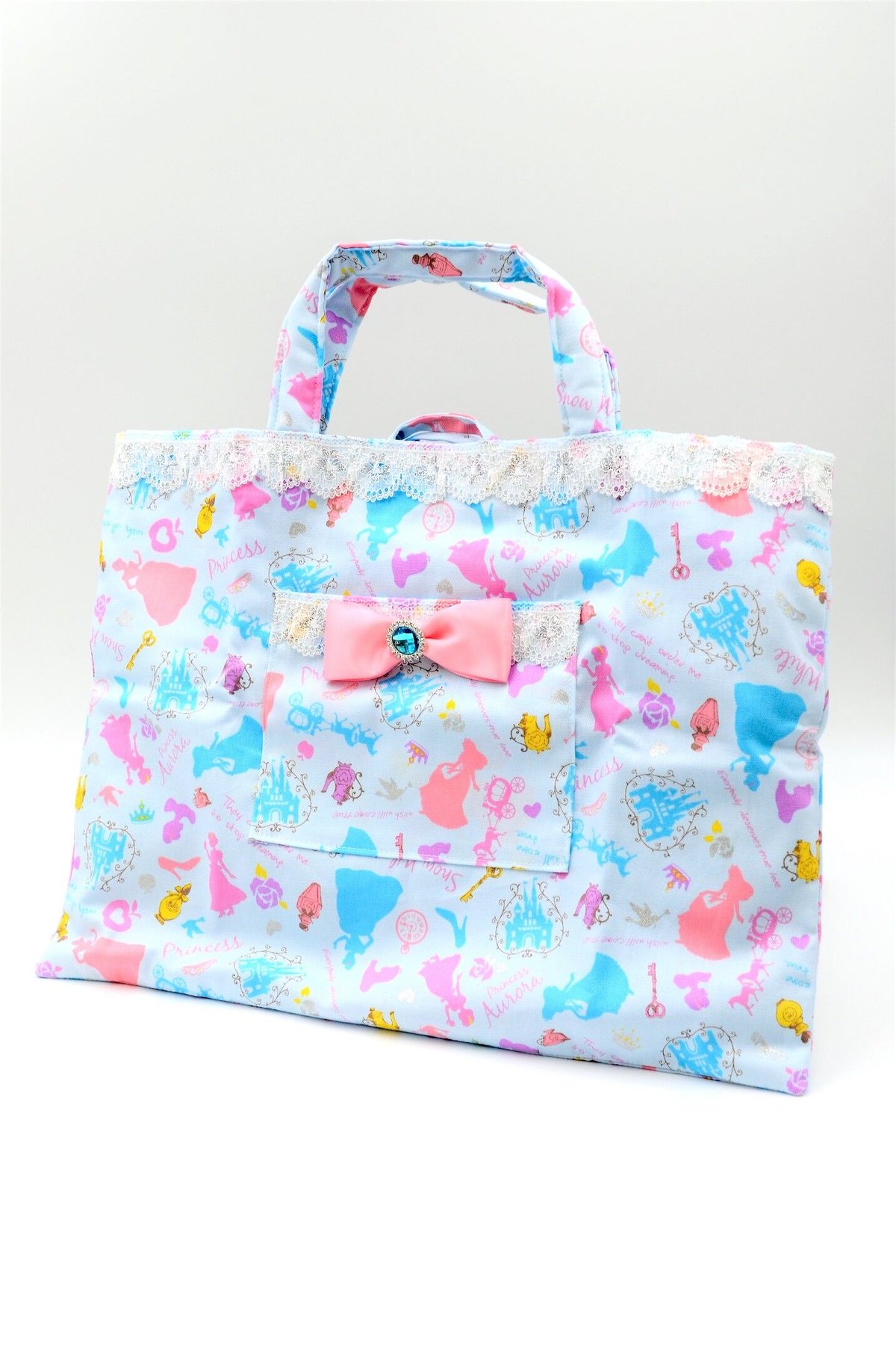 プリンセス ❤︎レッスンバッグ&巾着 セット！ レッスンバッグ 私は毎日プリンセス アクア | キッズドレス専門