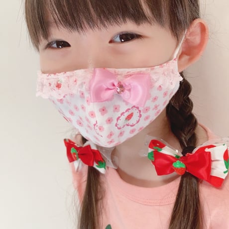 【販売商品】さらさらさわやかプリンセスマスク　バレリーナピンク　幼児用Sサイズ