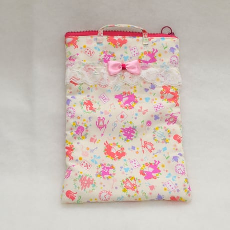 【販売商品】プリンセスかわいいタブレットケース 　アリスホワイト