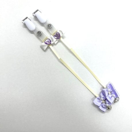【販売商品】プリンセスストラップ　ラベンダーハート