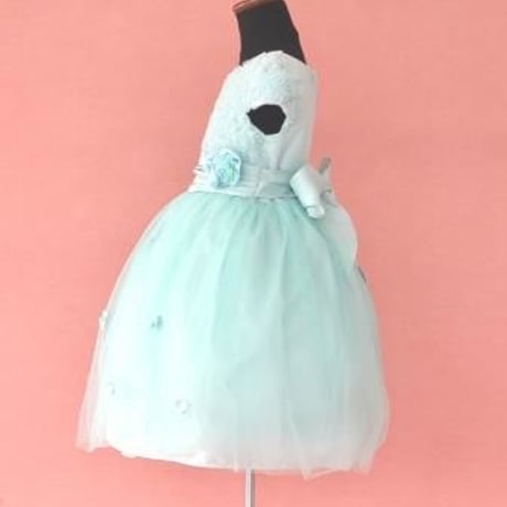 【レンタルドレス】　　　ペパーミントグリーン　　<ドレス丈 68cm>