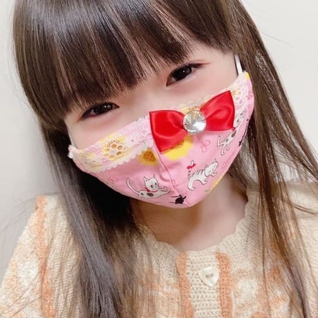 【販売商品】さらさらさわやかプリンセスマスク　バレリーナパープル　子供用Ⅿサイズ