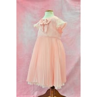 【レンタルドレス】　　　アプリコットのプリーツ　<ドレス丈 70cm>