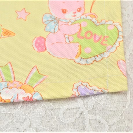 【販売商品】プリンセスランチョンマット　うさちゃんくまちゃん