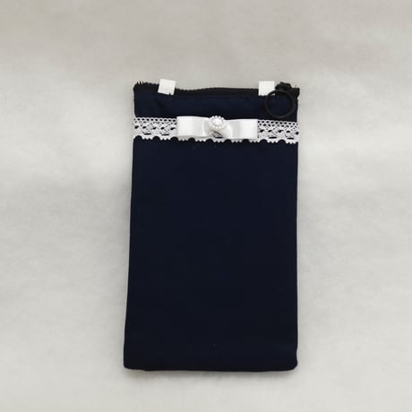 スマホケース　　　　フォーマル　　　　　ネイビー