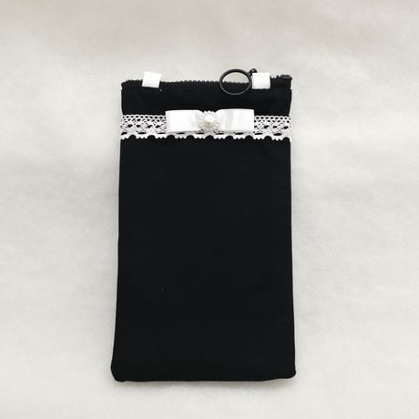 スマホケース　　　　フォーマル　　　　　ブラック
