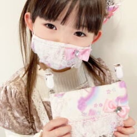 【販売商品】さらさらさわやかプリンセスマスク　バレリーナピンク　幼児用Sサイズ
